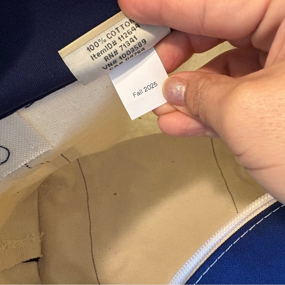 L.L. Bean Boat and Tote Blue Canvas San Francisco Logo Embroidered Company USA - Picture 7 of 13